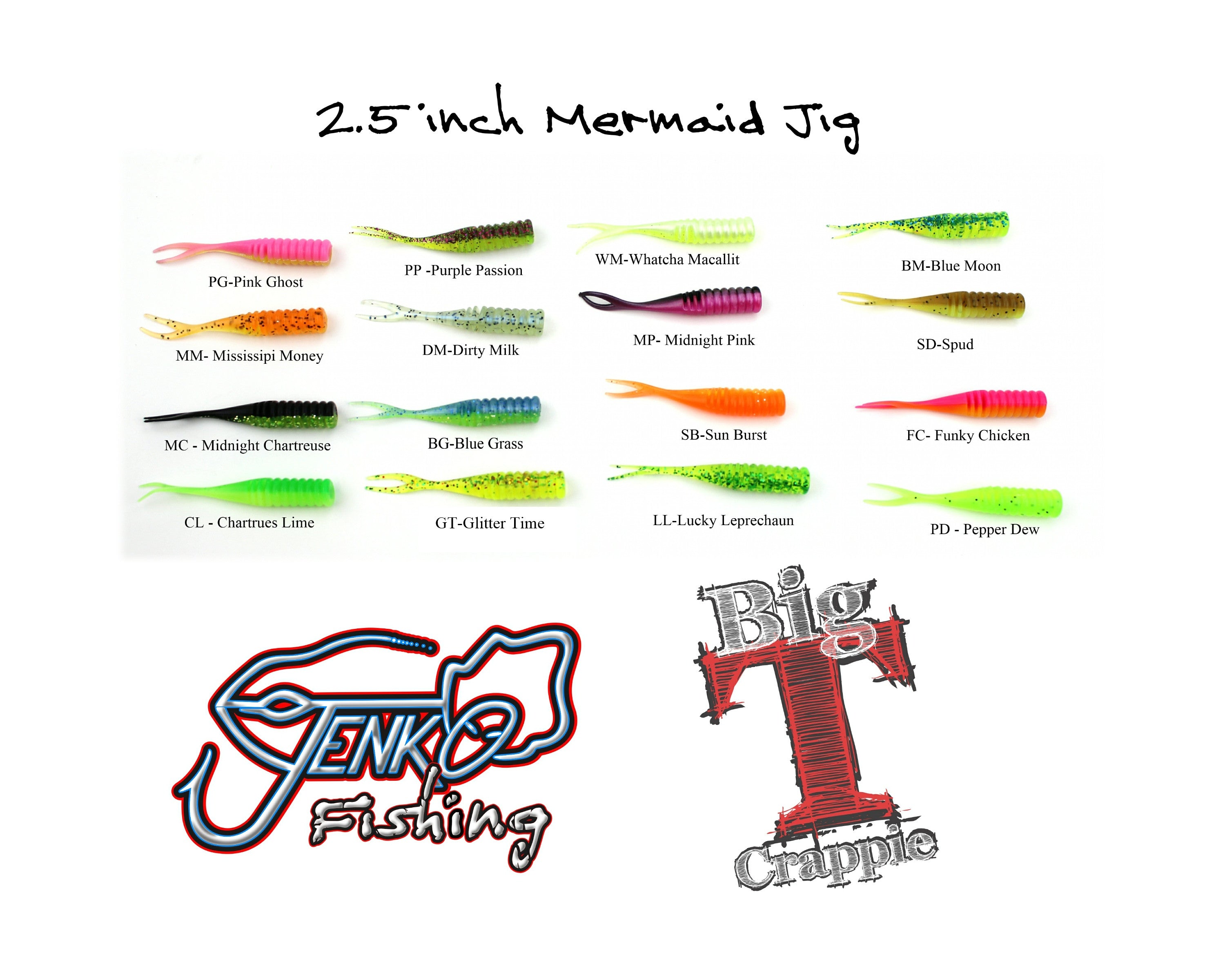 Mermaid Jig 2.5" - 15 pack