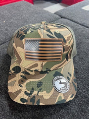 Prym1 Leather Patch Camo Hat