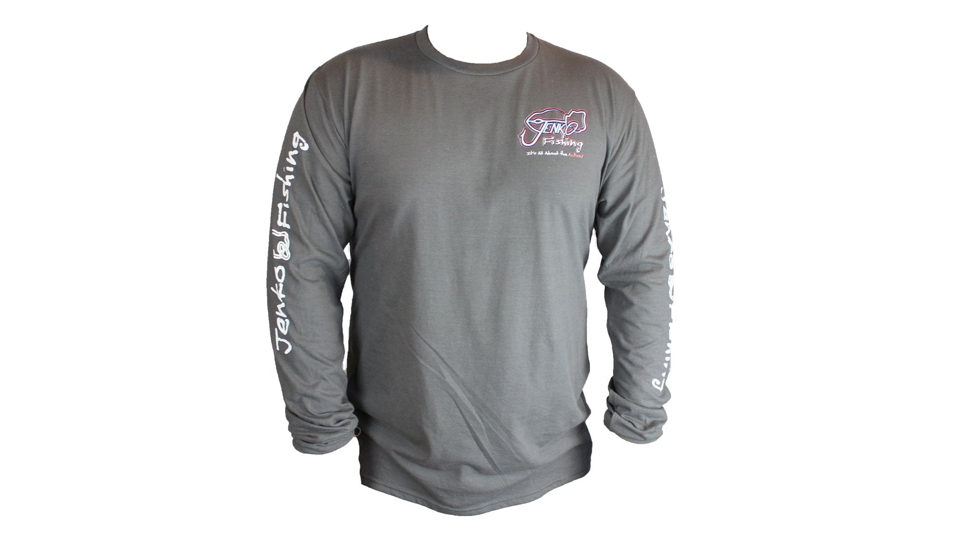 Big T Long Sleeve Charcoal Gray 50/50 T-Shirt