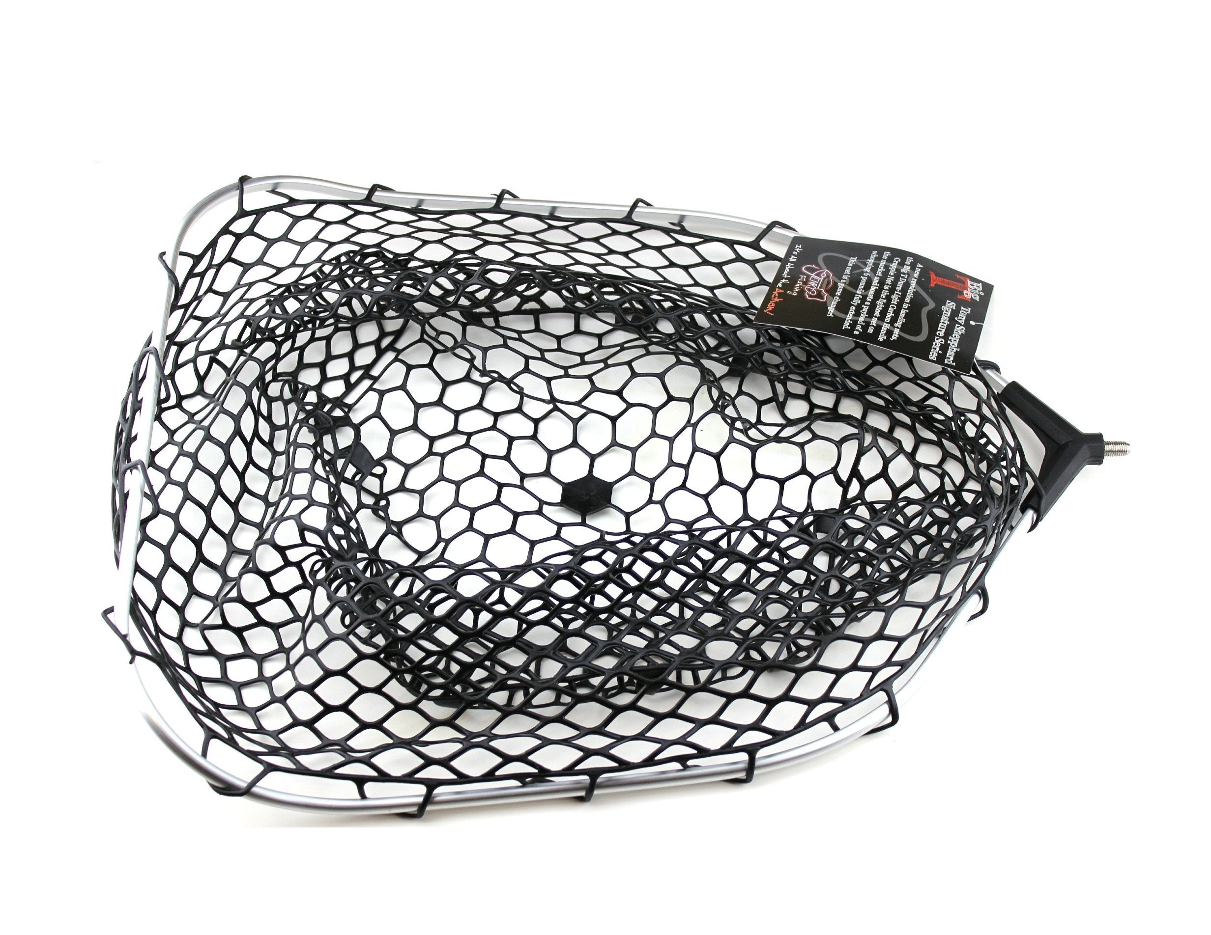 Replacement Fishing Net, Replacement Fishing Landing Net Deepened Soft  Flexible Rubber Fishing Landing Mesh for Angler